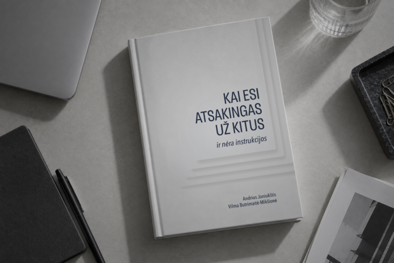 Praktinė knyga pradedantiems ir patyrusiems vadovams KAI ESI ATSAKINGAS UŽ KITUS ir nėra instrukcijos